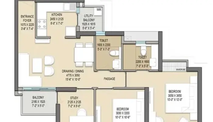 2 BHK Layout